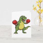 Trex Fighter Sticker Karte (Gelbe Blume)
