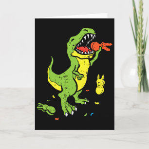 Trex frisst Bunny Lustiges Ostern Dinosaurier Lieb Karte