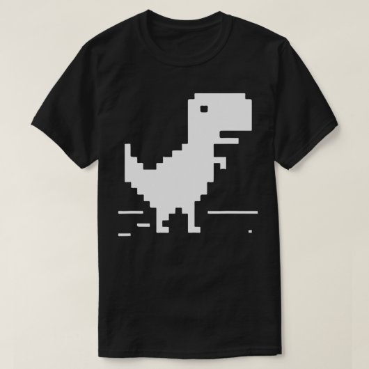 TRex Geek Dinosaur Pixel Art Web Developer Nerd T-Shirt (Design vorne)