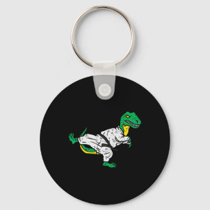 Trex Karate Taekwondo Black Belt Funny Dinosaur Ma Schlüsselanhänger