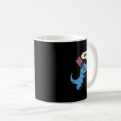 Trex Kurze Hände Firecracker Funny Firework 4. Kaffeetasse (VorderseiteRechts)