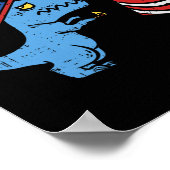 Trex Kurze Hände Firecracker Funny Firework 4. Poster (Ecke)