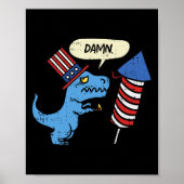 Trex Kurze Hände Firecracker Funny Firework 4. Poster (Vorne)
