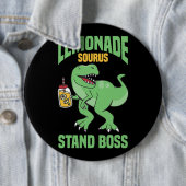 TRex Lemonade Stand Boss Kids Lemon Squad Button (Beispiel)