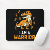 Trex Orange Ribbon Im A Warrior Leukemia Bewusstse Mousepad (Mit Mouse)