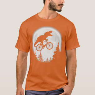TRex Radsport Mond Bike Dinosaur Reiten Fahrradspo T-Shirt