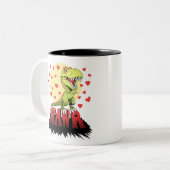 Trex Rawr Zweifarbige Tasse (Vorderseite Links)