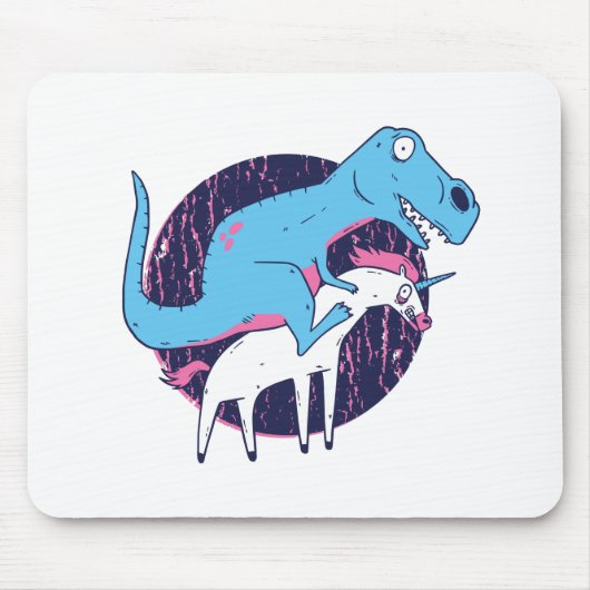 Trex Reitendes Einhorn Mousepad (Vorne)