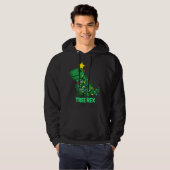 Trex Rex Funny Niedlich Retro Weihnachtsfest Hoodie (Vorne ganz)