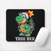 Trex Rex Funny Xmas T Rex Christmas Dinosaur Boys Mousepad (Mit Mouse)