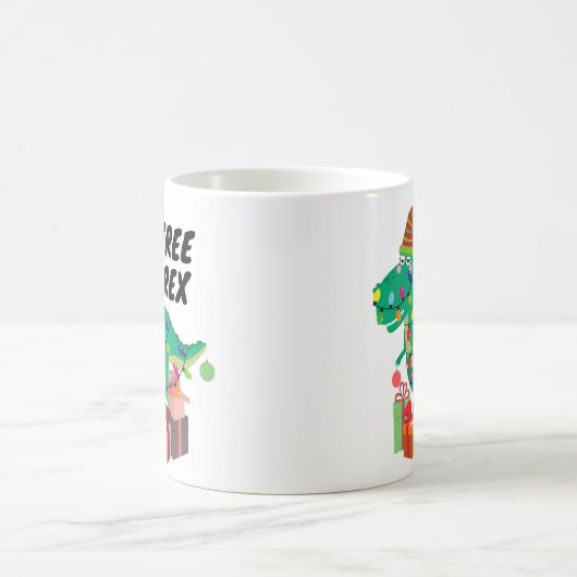 Trex Rex Xmas Funny Mug Geschenk Kaffeetasse (Mittel)