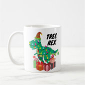 Trex Rex Xmas Funny Mug Geschenk Kaffeetasse (Links)