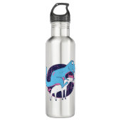 Trex Riding Unicorn Edelstahlflasche (Vorderseite)