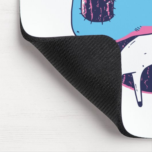 Trex Riding Unicorn Mousepad (Ecke)