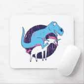 Trex Riding Unicorn Mousepad (Mit Mouse)