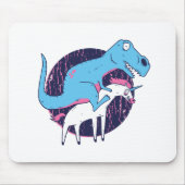 Trex Riding Unicorn Mousepad (Vorne)