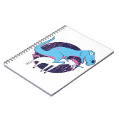 Trex Riding Unicorn Notizblock (Linke Seite)