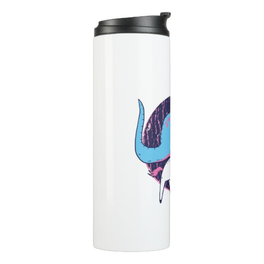 Trex Riding Unicorn Thermosbecher (Nach links gedreht)