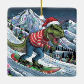 TRex Snowboard in den psychedelischen Farben Keramikornament (Rückseite)
