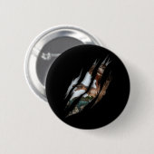 Trex Spinosaurus Torn Claw Dino Lover Button (Vorne & Hinten)