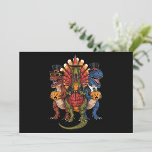 TRexgiving T-Rex Frohes Erntedankfest Dinosaurier  Feiertagskarte