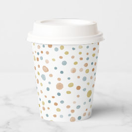 Trey Confetti Wasserfarbe Dots Paper Cup Pappbecher