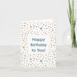 Trey Confetti Watercolor Dots Geburtstagkarte Karte