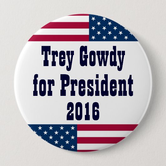 Trey Gowdy für Flagge Präsidenten-2016-American Button (Vorderseite)