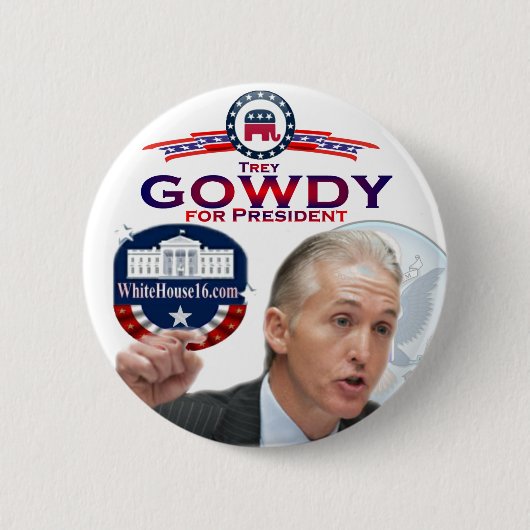 Trey Gowdy für Präsidenten Button (Vorderseite)