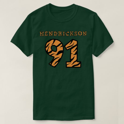 Trey hendrickson Tiger Stripe Merch T-Shirt (Design vorne)