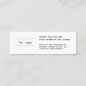 Treyalty Card, sauber und einfach, beruflich Treuekarte (Rückseite)