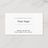 Treyalty Card, sauber und einfach, beruflich Treuekarte (Rückseite)