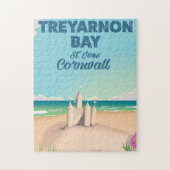 Treyarnon Bay, Reiseplakat Cornwall Puzzle (Vertikal)