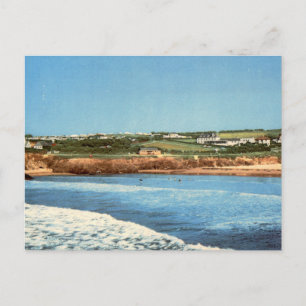 Treyarnon Strand Cornwall Vintage Küste Postkarte
