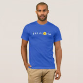 Tri Aloha Men's Basic Tshirt - Dunkel (Vorne ganz)