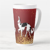 Tri Ballet Borzoi Holiday Tasse (Rechte Ecke)