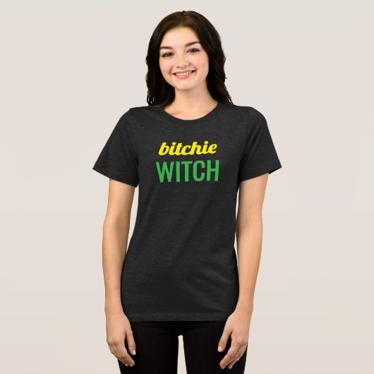 Tri-Blend Shirt : HALLOWEEN bWitch #3 (Vorderseite voll)