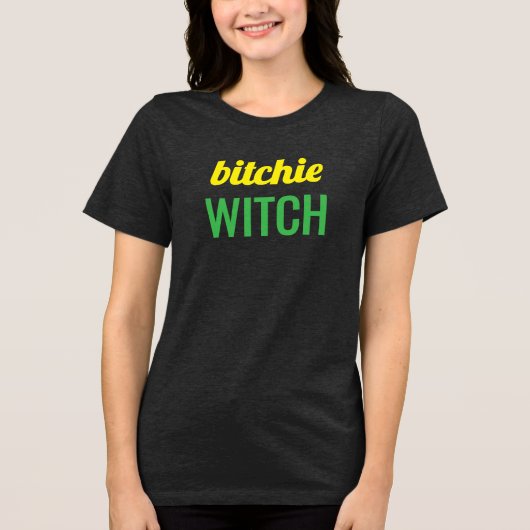 Tri-Blend Shirt : HALLOWEEN bWitch #3 (Vorderseite)