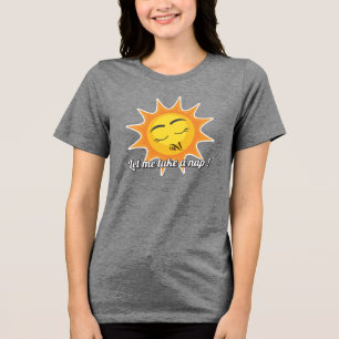 Tri-Blend Shirt : Nehmen Sie ein Nickerchen (grau)