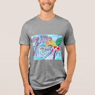 Tri-Blend-T-Shirt mit Vorderdruck Tri-Blend Shirt