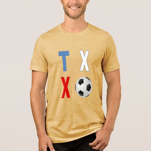 Tri-blend T-Shirt mustard TEXAS SPORT Shirt (Vorderseite)