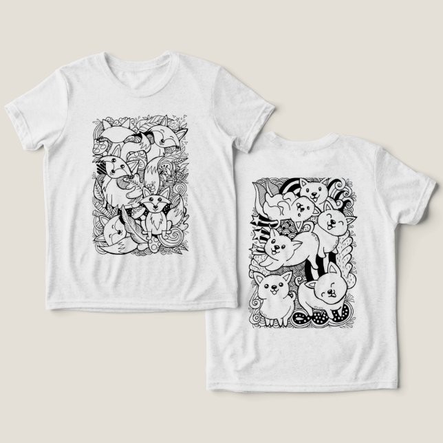 Tri-Blend-T - Shirt Tri-Blend-Shirt (Design Vorderseite & Rückseite)