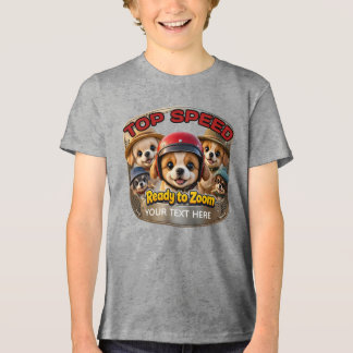 Tri-Blend-T-Shirt, Weiß gesprenkelt, Jugend S Tri-Blend Shirt
