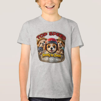 Tri-Blend-T-Shirt, Weiß gesprenkelt, Jugend S Tri-Blend Shirt