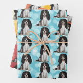 Tri Cavalier King Charles Spaniel Geschenkpapier Set (Beispiel)