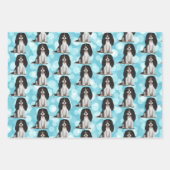 Tri Cavalier King Charles Spaniel Geschenkpapier Set (Vorderseite)