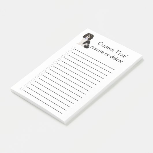 Tri Cavalier König Charles Spaniel   Post-it Klebezettel (angewinkelt)
