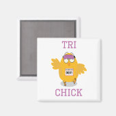 Tri Chick Magnet (Vorderseite/Rückseite)