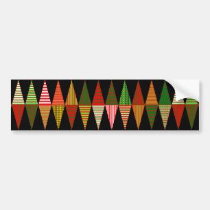 Tri Christmas Trees Autoaufkleber