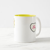 Tri Col. 2015 Corgi des Valentines die Zweifarbige Tasse (VorderseiteRechts)